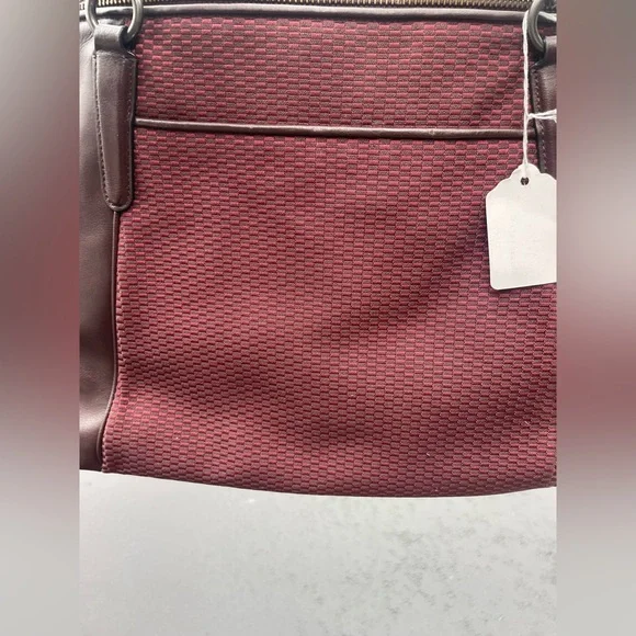 Coach Burgundy and Brown Tote Bag - Picture 5 of 12